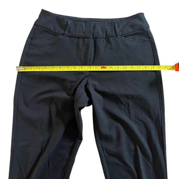 Cleo Women’s Black Stretch Dress Pants Size 6 Mid Rise Slim Tapered Workwear - Picture 8 of 10